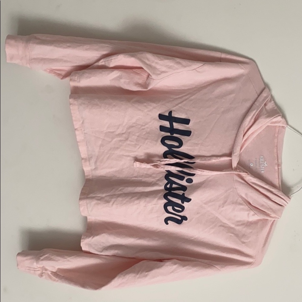 Pink crop top from Hollister